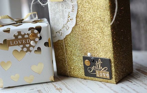 Glittery Gold Gift Packaging by LeaLawson gallery