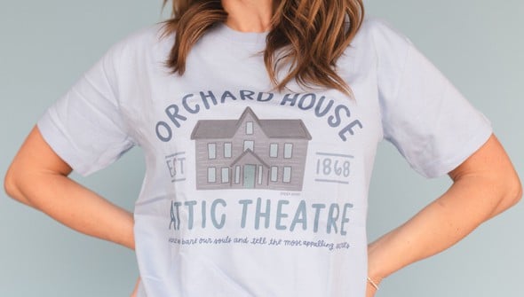 Orchard House Attic Theatre - Pippi Tee - Dusty Blue gallery