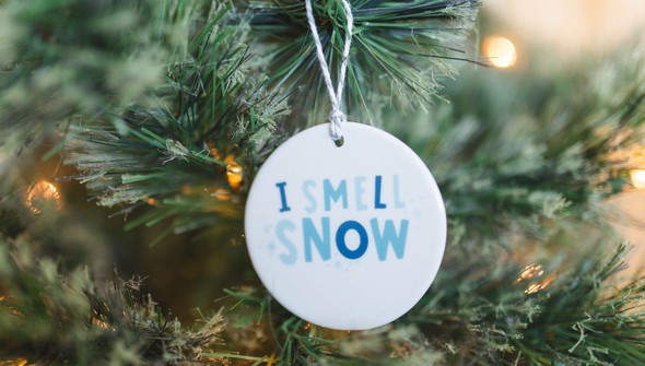 I Smell Snow Ornament gallery