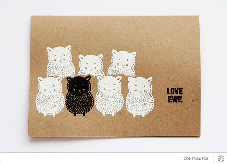 Love Ewe card