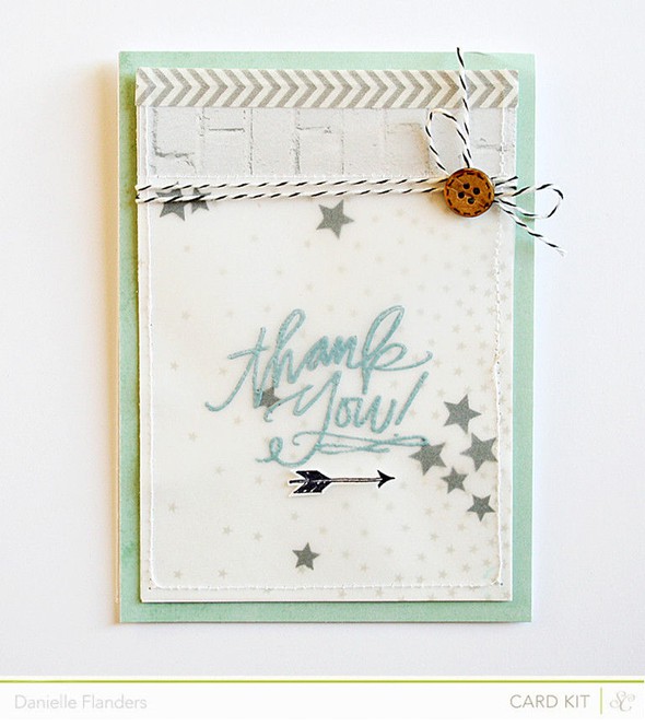 Thank You vellum pocket card *main card kit* by Dani gallery