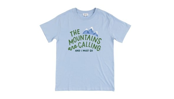 The Mountains Are Calling - Pippi Tee - Dusty Blue gallery