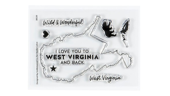 Stamp Set : 3x4 I Love West Virginia by Hello Forever gallery