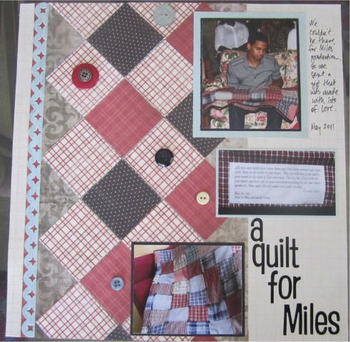 Quilt for Miles (TOTALLY inspired by bluestardesign!)