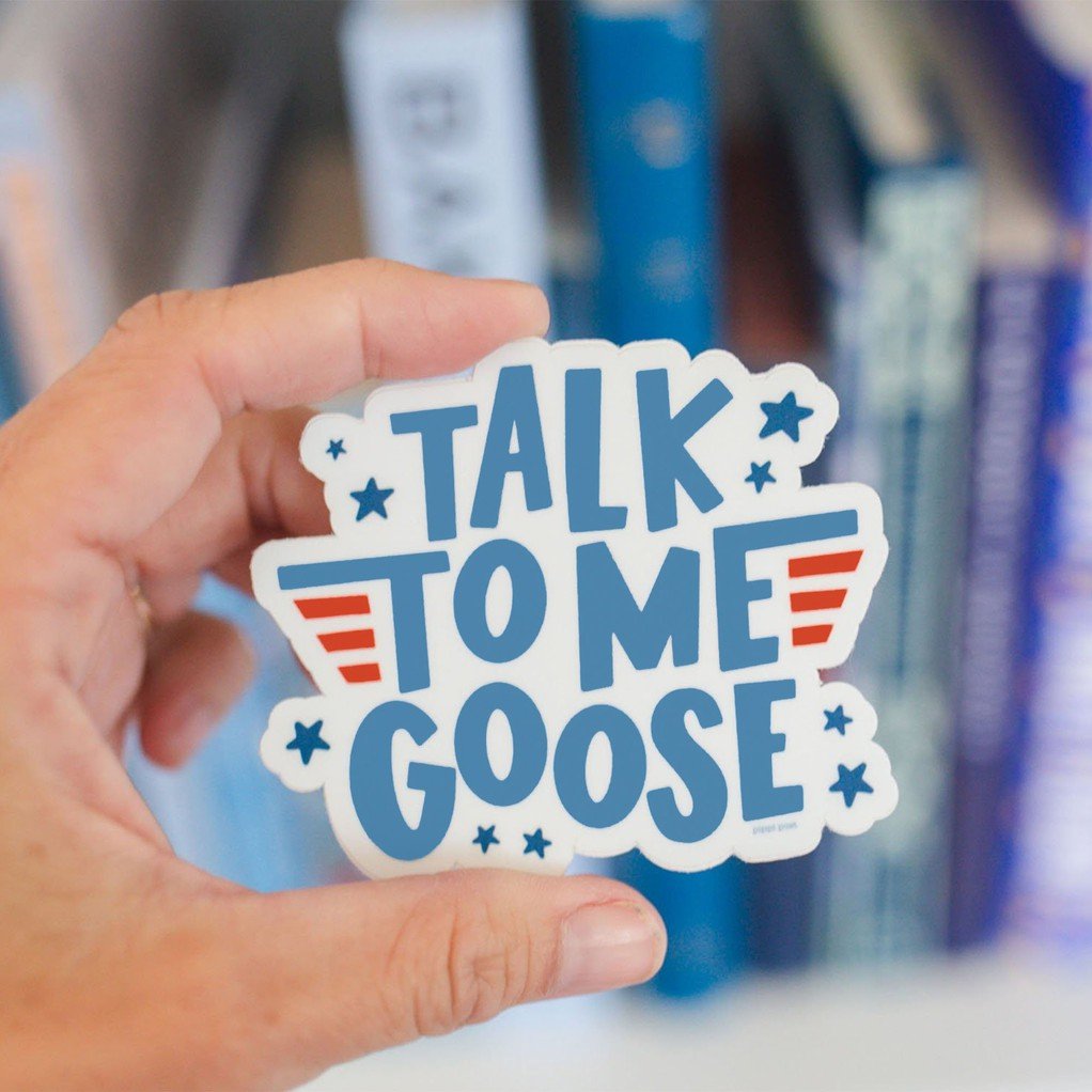 Talk To Me Goose Decal Sticker item