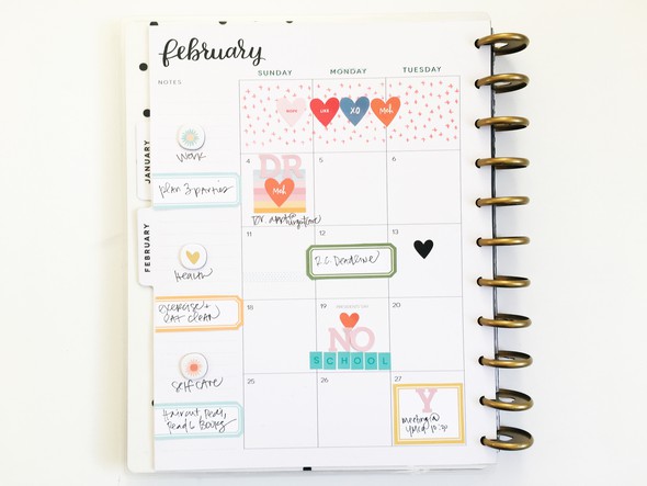 February Monthly Spread- Big Happy Planner  by stephanie_howell gallery