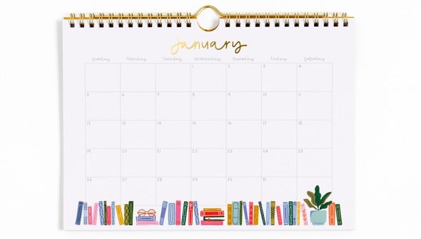 Book Lover's 2025 Spiral Wall Calendar gallery