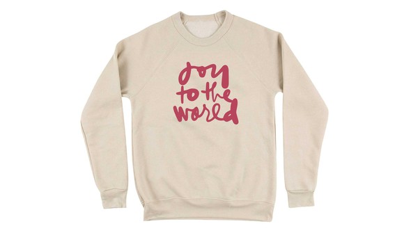 Joy To The World Sweatshirt - Heather Dust gallery