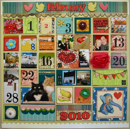 Project 12 February Calendar Page