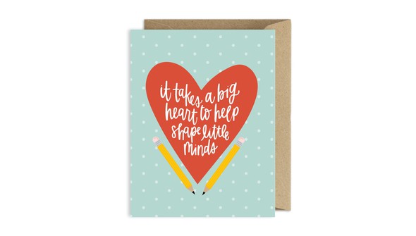 Big Heart to Shape Little Minds Card gallery