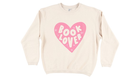 Book Lover Corded Sweatshirt - Natural gallery
