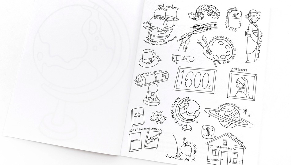 Coloring Book - Coloring History - Color School
