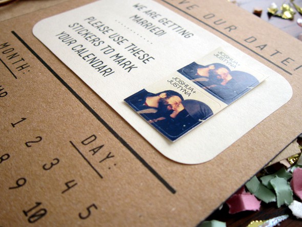 DIY Save-the-Dates with Stickers by justyna gallery