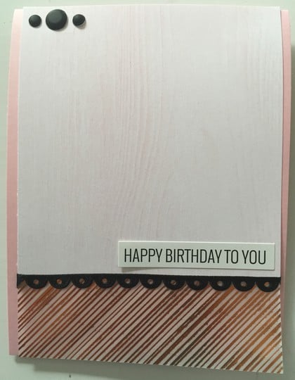 Copper Birthday Card
