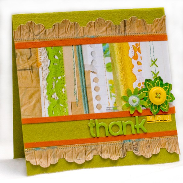 Thank you Card *October On the Easel kit* by kimberly gallery