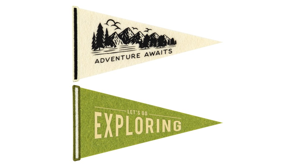 Shop \ Embellishments \ Travel Large Felt Banners