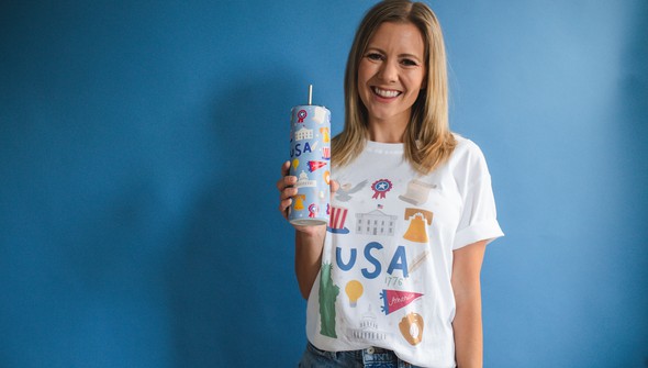 USA Illustrations - Pippi Tee - White gallery