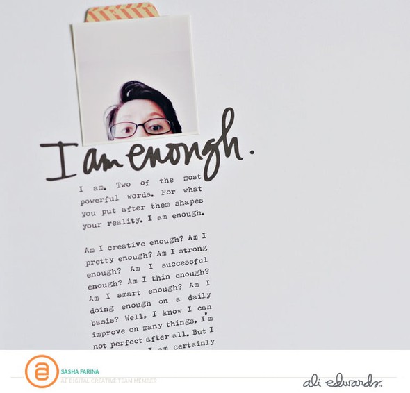 I am enough by Sasha gallery