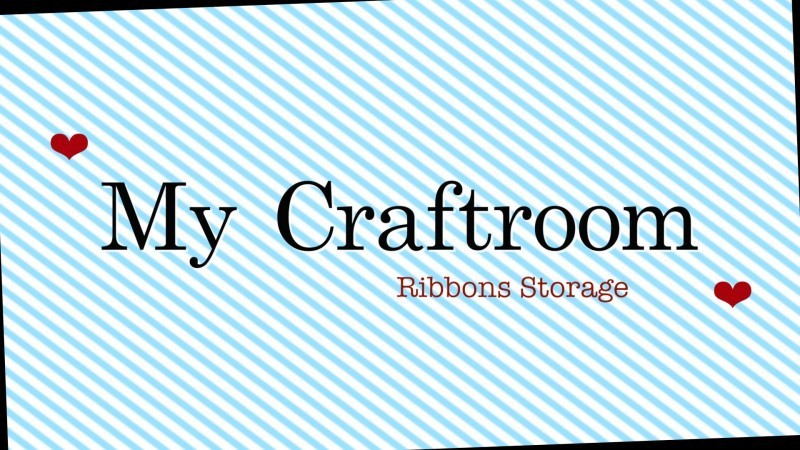 My craftroom %e2%80%93 ribbons storage