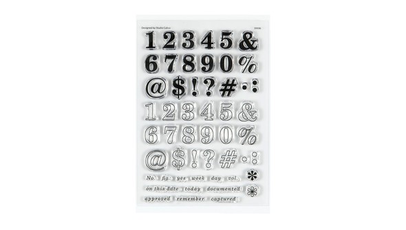 Stamp Set : 4x6 Document Numbers gallery