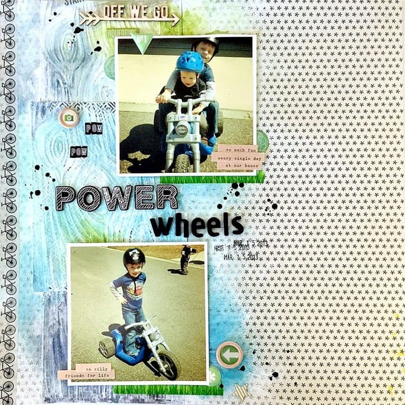 Pow Pow Power Wheels Layout in 5 Ways to Use Gesso gallery
