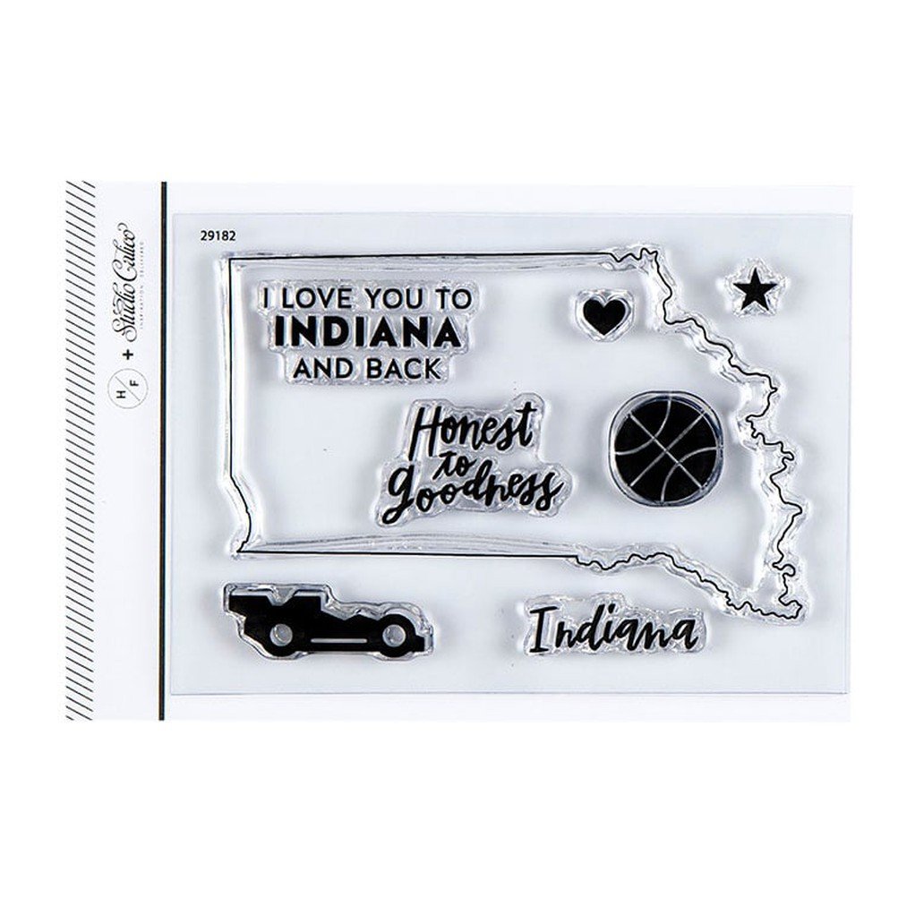 Stamp Set : 3x4 I Love Indiana by Hello Forever item