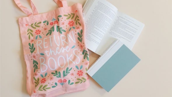 Return These Books Tote Bag gallery