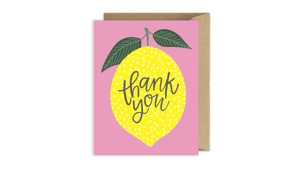 Thank You Lemon Greeting Card gallery