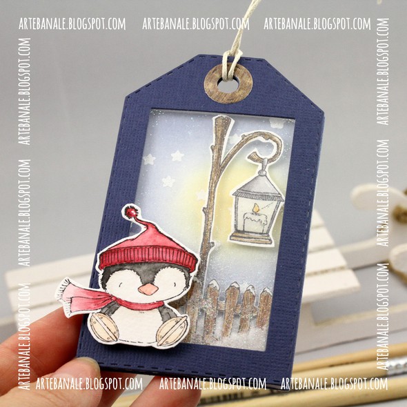 Winter Shaker box tag No.1 by Arte_Banale gallery