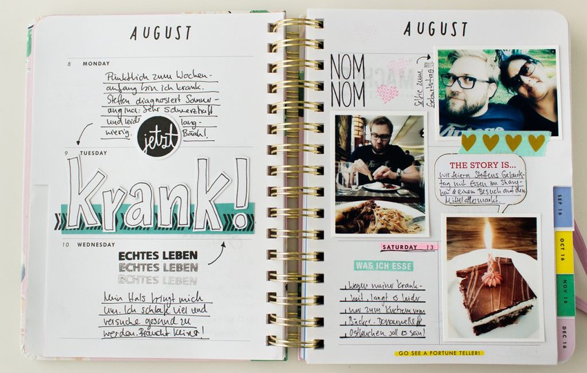 planner pages – August 2