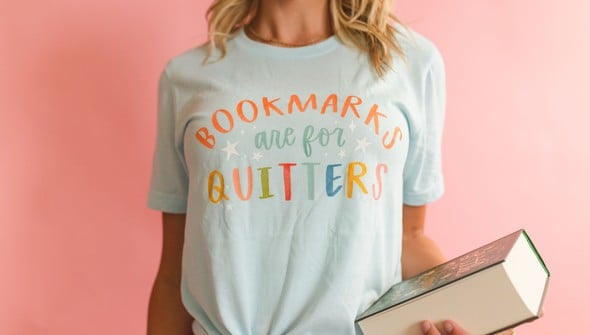Bookmarks Are For Quitters Tee gallery