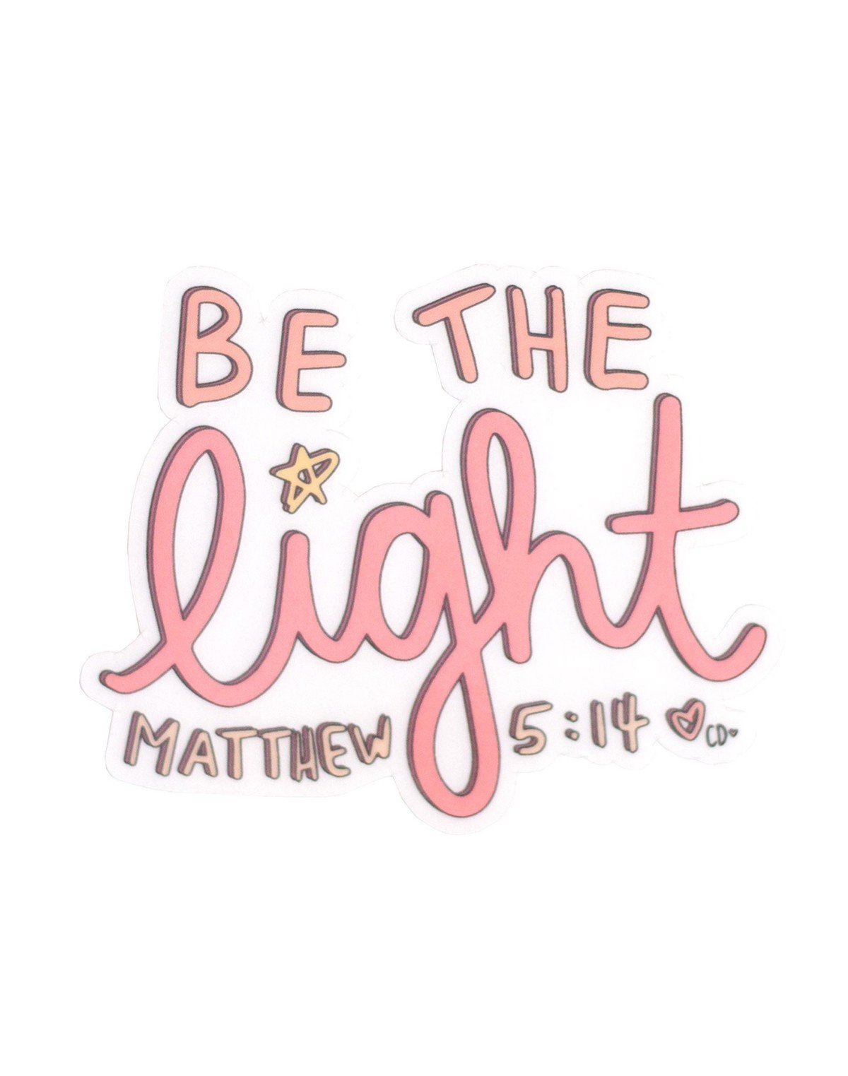Be The Light Decal Sticker item