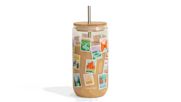National Parks Postage Stamps Glass Can gallery