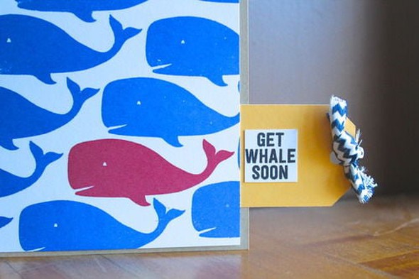 Sliding Sentiment Whale Card by goldensimplicity gallery