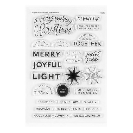 Picture of A Very Merry 4x6 Stamp Set by Paislee Press