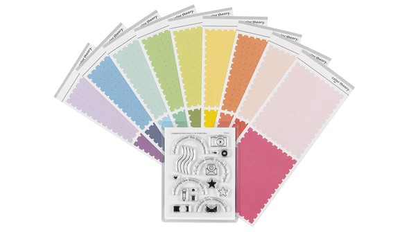 Color Theory Postage Label Sticker + Stamp Rainbow Bundle gallery
