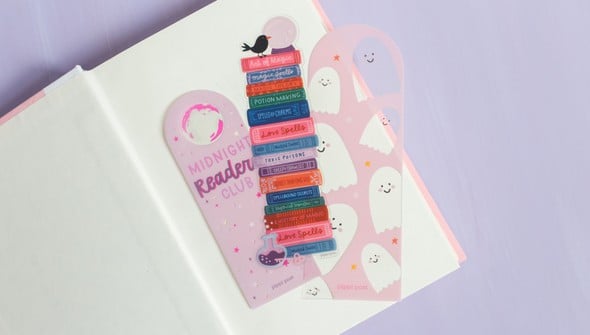 Spooky Book Stack Transparent Bookmark gallery