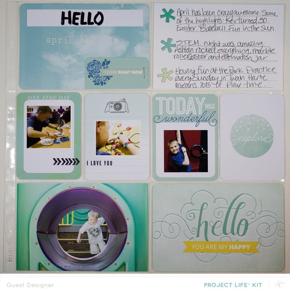 Hello April Project Life Page by AshleeTownsend gallery