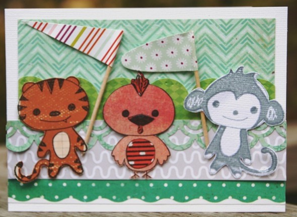 scrap cards WCMD challenge by Leah gallery