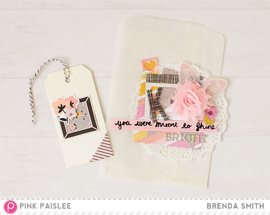 glassine gift bag | pink paislee