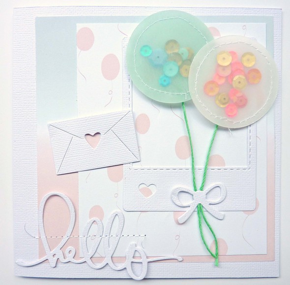 Card with vellum balloons by AnkeKramer gallery
