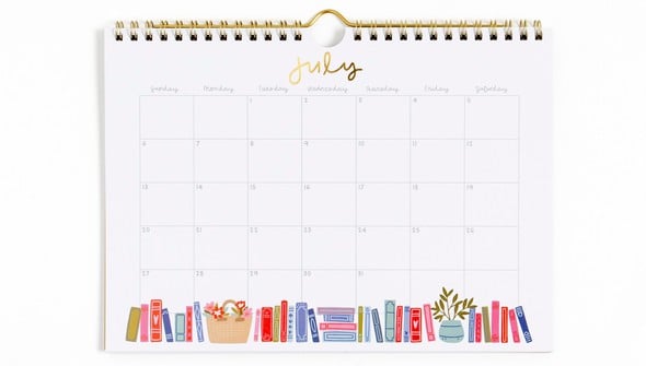 Book Lover's 2025 Spiral Wall Calendar gallery