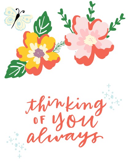 Thinking of you always card