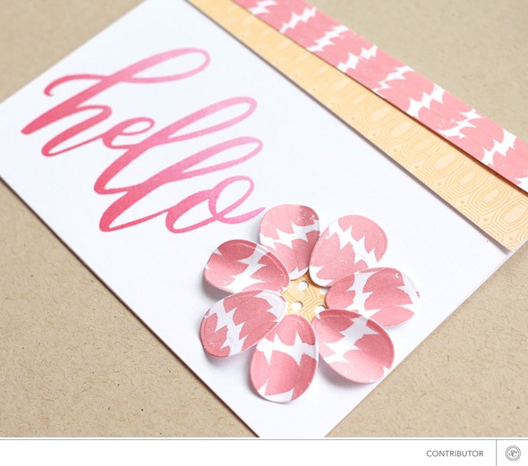 Hello flower card by CristinaC gallery