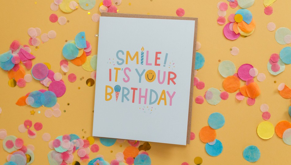 Smile Birthday Greeting Card Smile Birthday Greeting Card