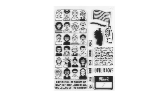 Love Is Love 6x8 Stamp Set by Ali Edwards and Laura Wonsik gallery