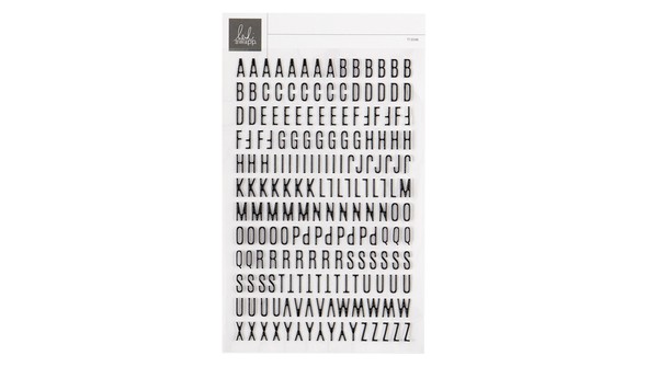Mini Puffy Alphabet Stickers - Black gallery