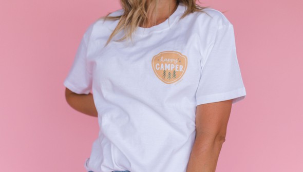 Happy Camper - Pippi Tee - White gallery