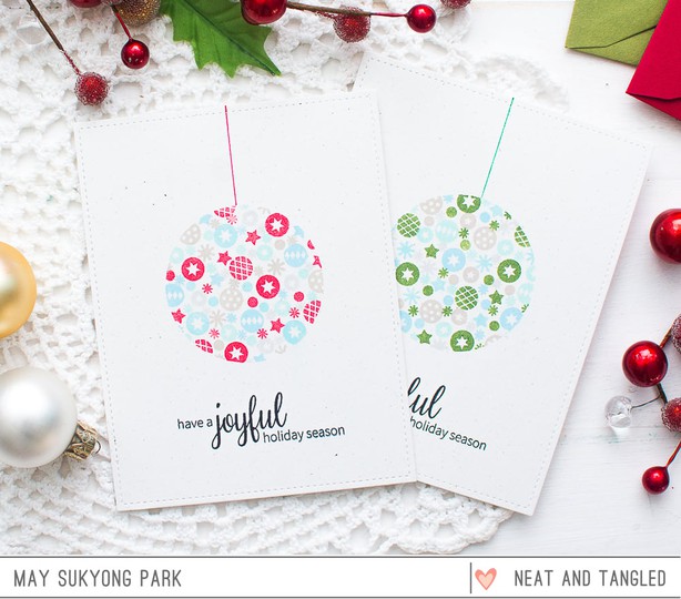 Neat and tangled clean and simple christmas card 1 original