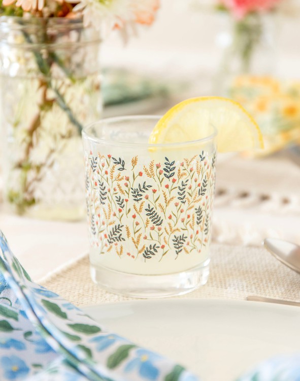 Field Floral Short Juice Glass